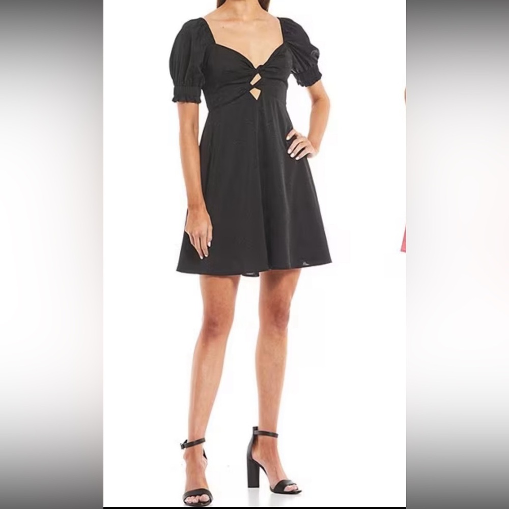 GB by Gianni Bini - Black Dress - Puff Sleeves - Size M